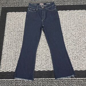 DL1961 Bridget Cropped Jeans Womens 27 High Rise Instasculpt Boot Raw Hem Casual